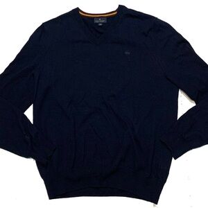 brooks brothers Men's Navy V-Neck Sweater